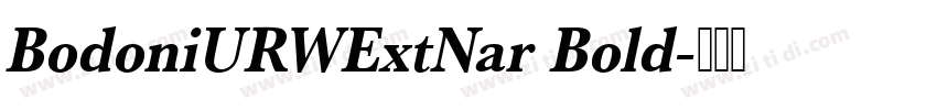 BodoniURWExtNar Bold字体转换